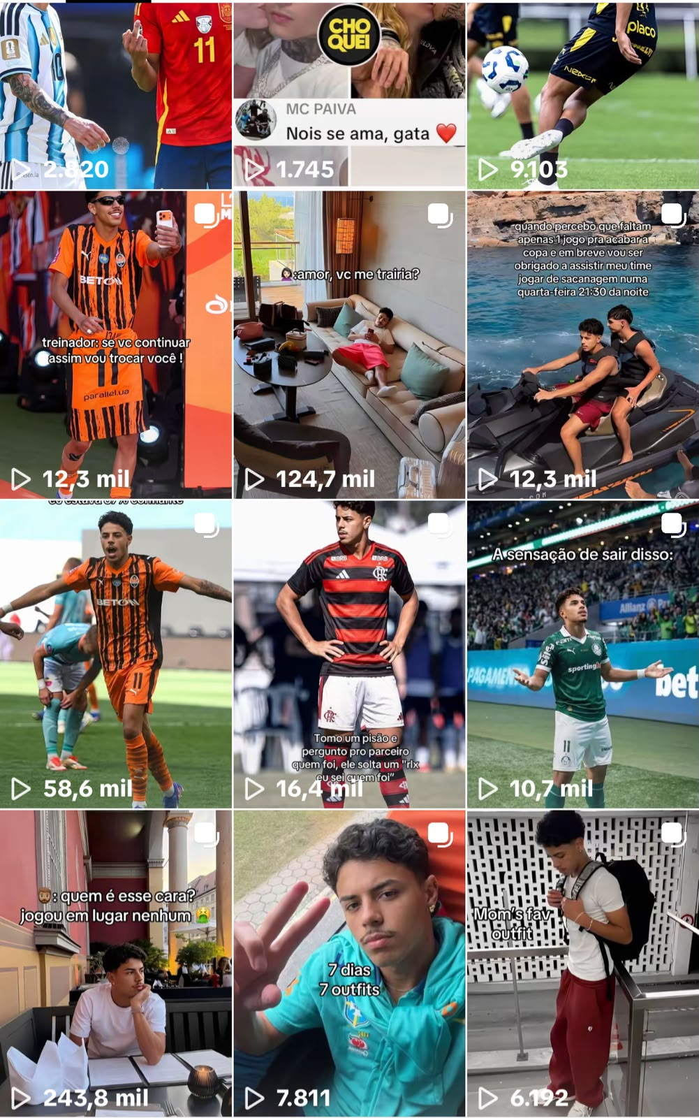 Print real de posts com alto engajamento em 4 dias